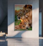QUADRO VERTICAL  A FAMILIA DO REI LEÃO - Imagem 2