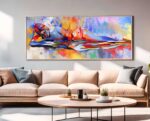 QUADRO BELA ARTE PINTURA ABSTRATA - Imagem 3