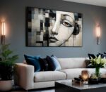 QUADRO BELA ARTE ABSTRATA MINMALISTA DECOR - Imagem 3