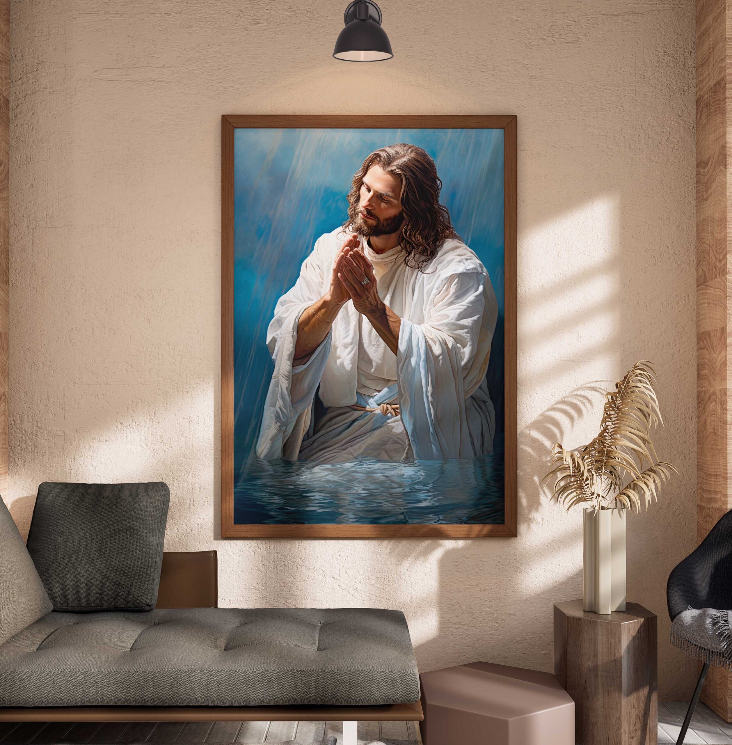 D4 QUADRO CRISTO EM ORAÇÃO DIVINA - Imagem 1
