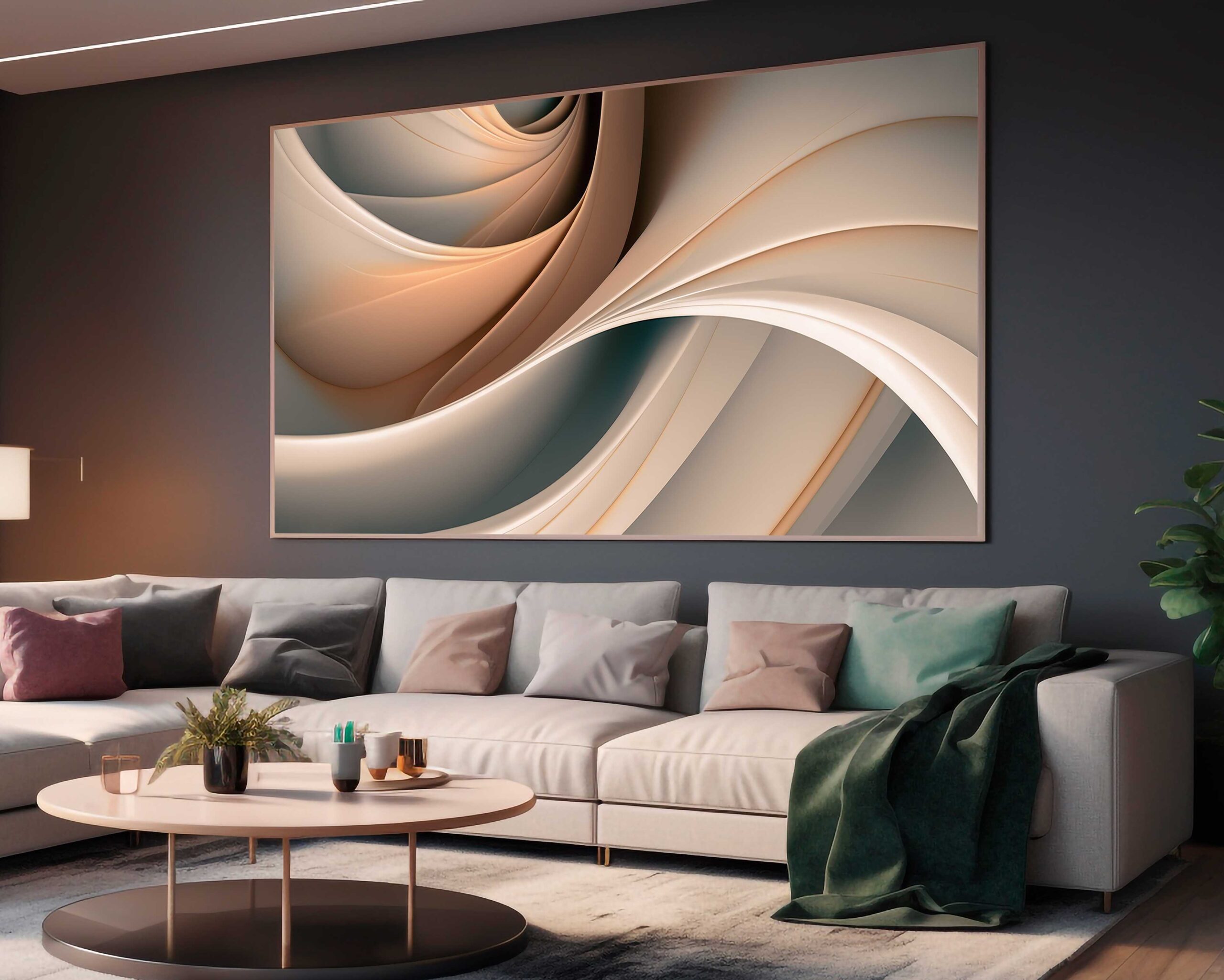 D4 QUADRO BELA ILUSTRAÇÃO ARTE DE DECORAÇÃO - Imagem 1