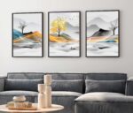 CONJUNTO ARTE MODERNA PAISAGEM DECOR ARTE - Imagem 4