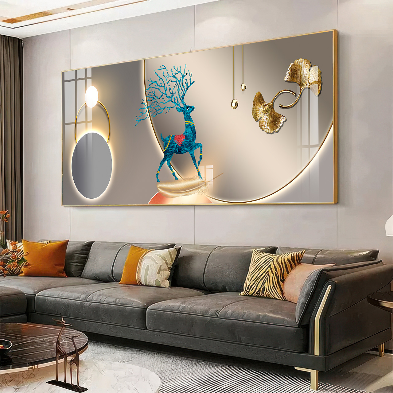 D5 QUADRO ILUSTRAÇÃO ARTE DECOR MODERNO - Imagem 1