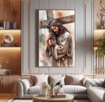 QUADRO JESUS FOI POR AMOR - Imagem 2