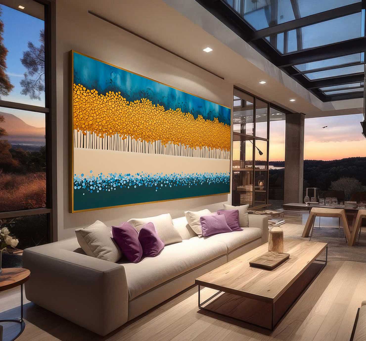 D5 QUADRO MODERNO ABSTRATO EM ARTE DECOR - Imagem 1