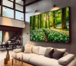 QUADRO PAISAGEM EM LINDA FLORESTA - Imagem 2