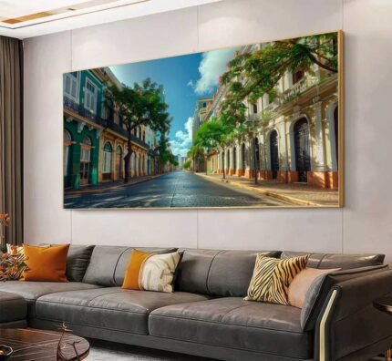 QUADRO UMA BELA RUA DO RECIFE ANTIGO