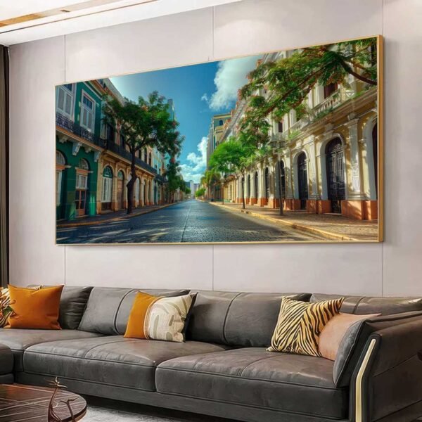 QUADRO UMA BELA RUA DO RECIFE ANTIGO