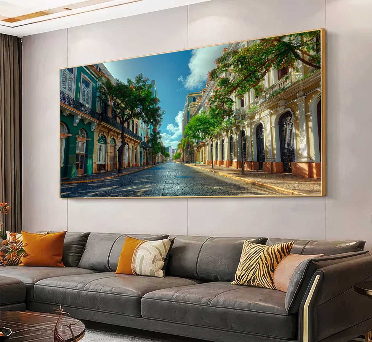 D5 QUADRO UMA BELA RUA DO RECIFE ANTIGO - Imagem 1