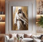 QUADRO JESUS EM BELA ARTE PINTURA - Imagem 2
