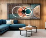 QUADRO UMA BELA ARTE GEOMETRICA MODERNA - Imagem 2