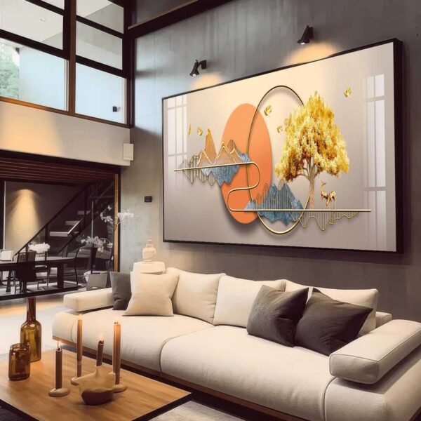 QUADRO EM ARTE ILUSTRAÇÃO DIGITAL MODERNA