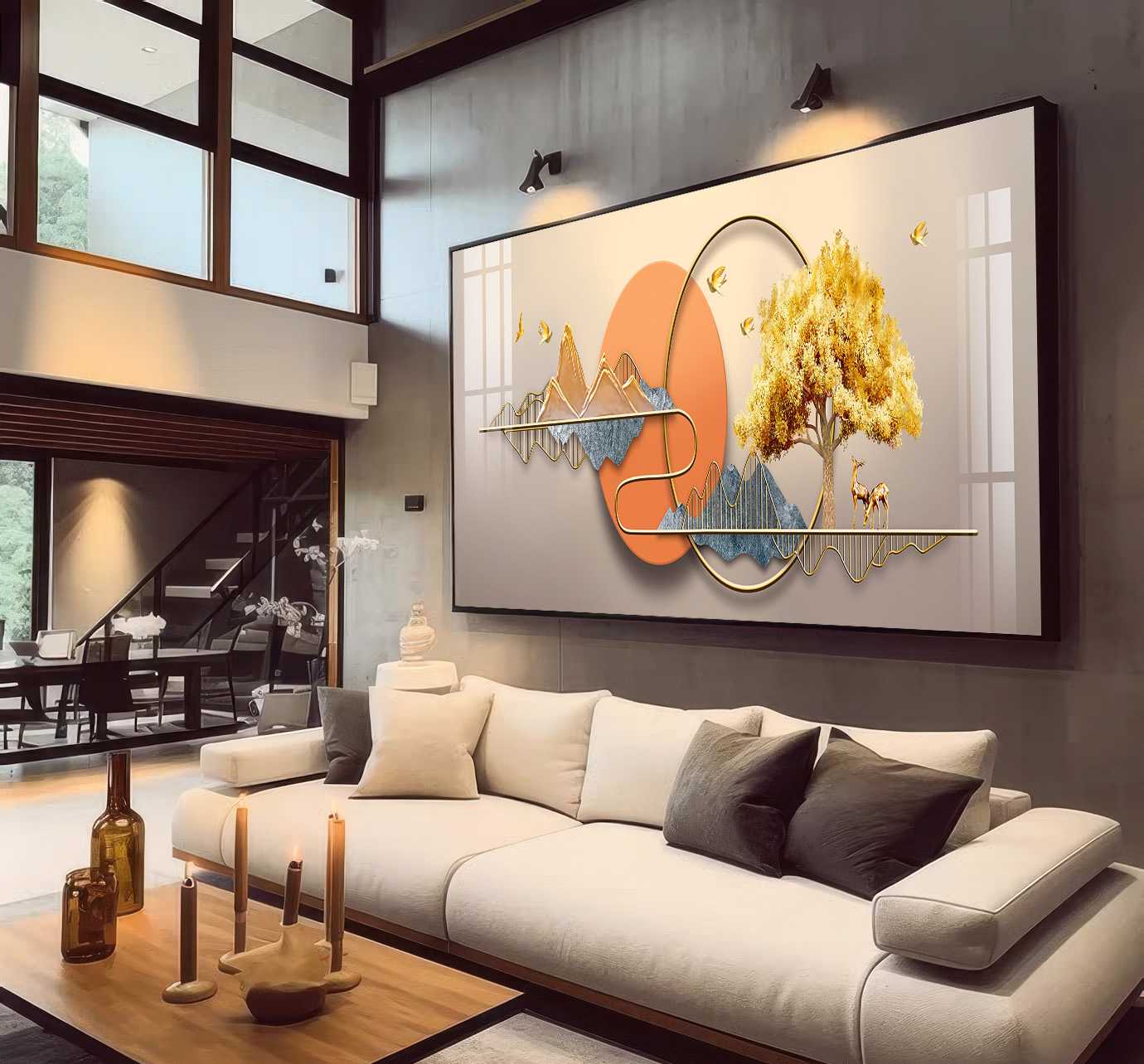 D5 QUADRO EM ARTE ILUSTRAÇÃO DIGITAL MODERNA - Imagem 1