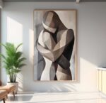 QUADRO ARTE O ABRAÇO ABSTRATO - Imagem 2