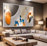 QUADRO EM BELA ARTE DIGITAL MODERNA ILUSTRAÇÃO - Imagem 2