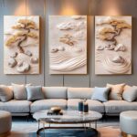 CONJUNTO ARTE ABSTRATA MODERNA 3D