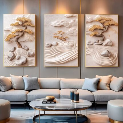 CONJUNTO ARTE ABSTRATA MODERNA 3D