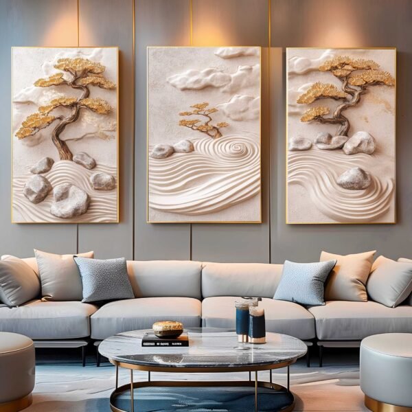 CONJUNTO ARTE ABSTRATA MODERNA 3D