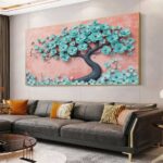 QUADRO EM ARTE DE LINDA ARVORE ABSTRATA - Imagem 2