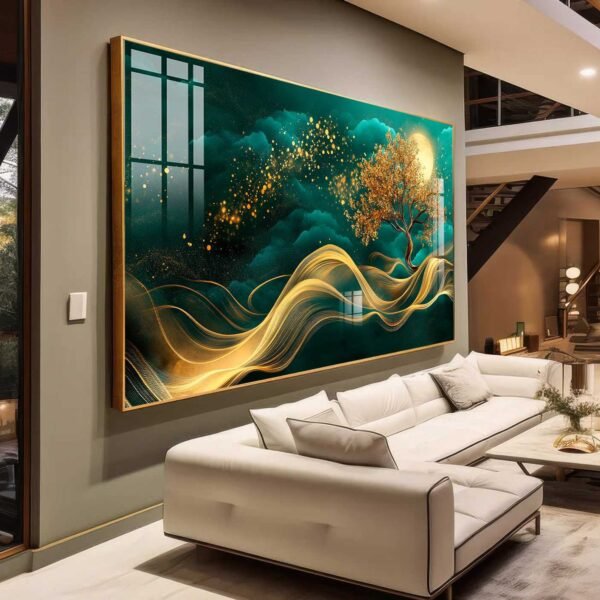 QUADRO ELEGÂNCIA MODERNA EM ILUSTRAÇÃO ABSTRATA