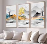 CONJUNTO ARTE MODERNA PAISAGEM DECOR ARTE - Imagem 5