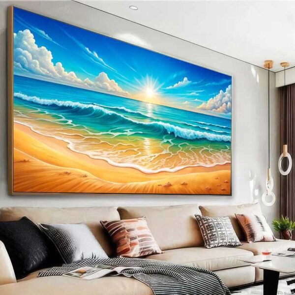 QUADRO EM PAISGEM DE UMA BELA PRAIA