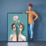 QUADRO EM ARTE MINIMALISTA DIVIDIDA