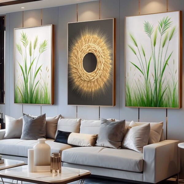 CONJUNTO ARTE TRIGOS DECOR