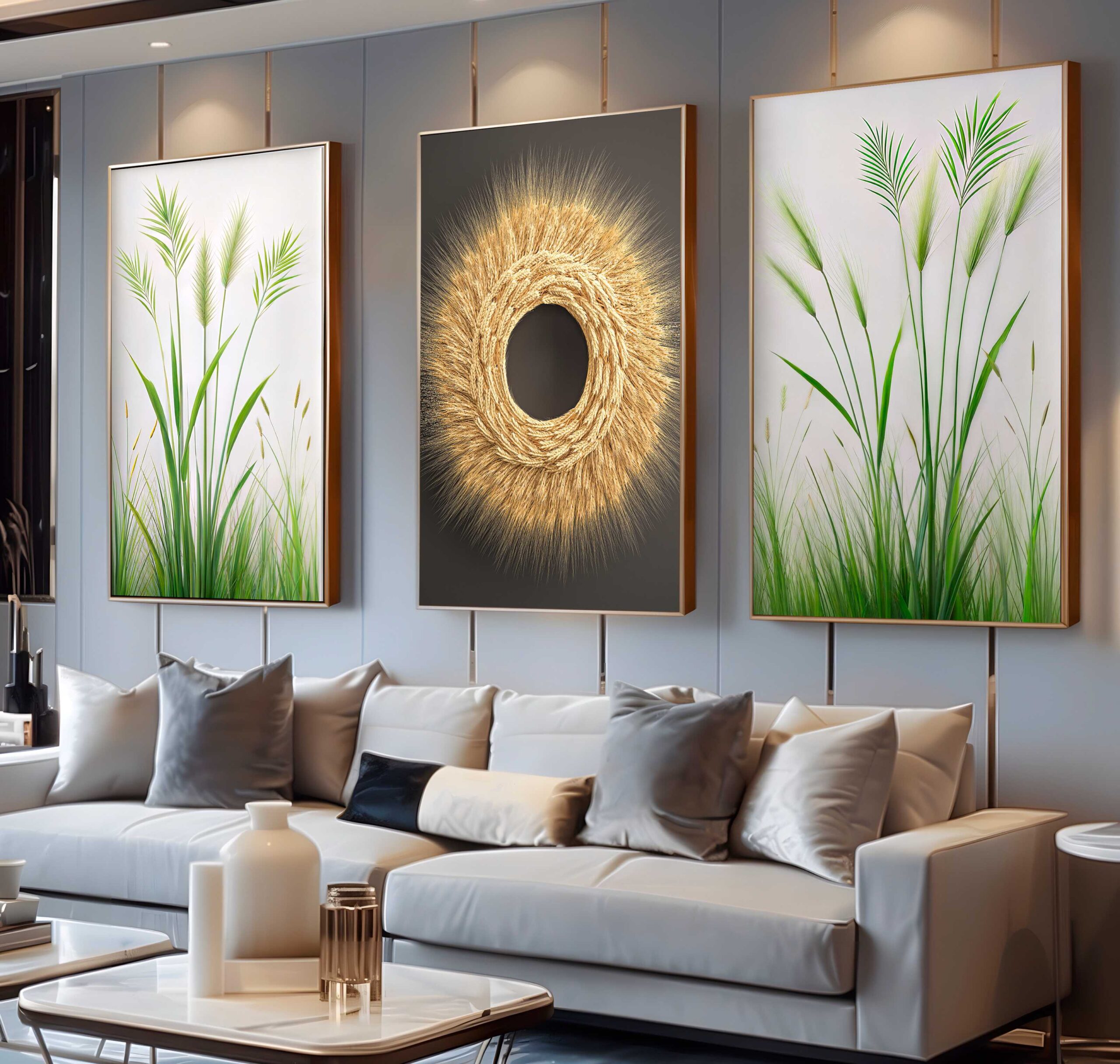 D5 (9) CONJUNTO ARTE TRIGOS DECOR - Imagem 1