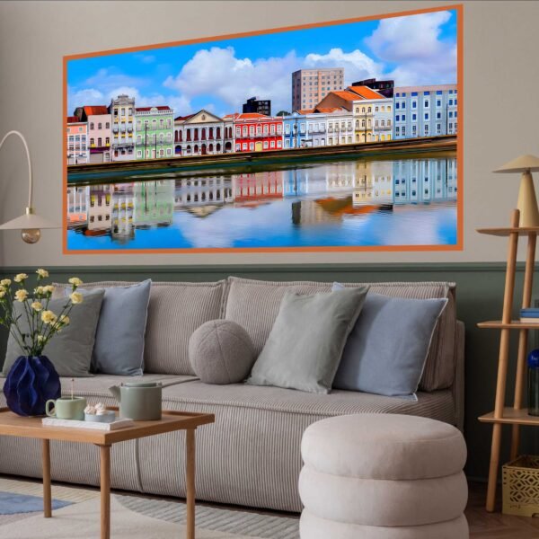 QUADRO RUA DA AURORA REFLEXO SOBRE A ÁGUA