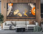 QUADRO EM MODERNA ARTE EM ILUSTRAÇÃO DECOR