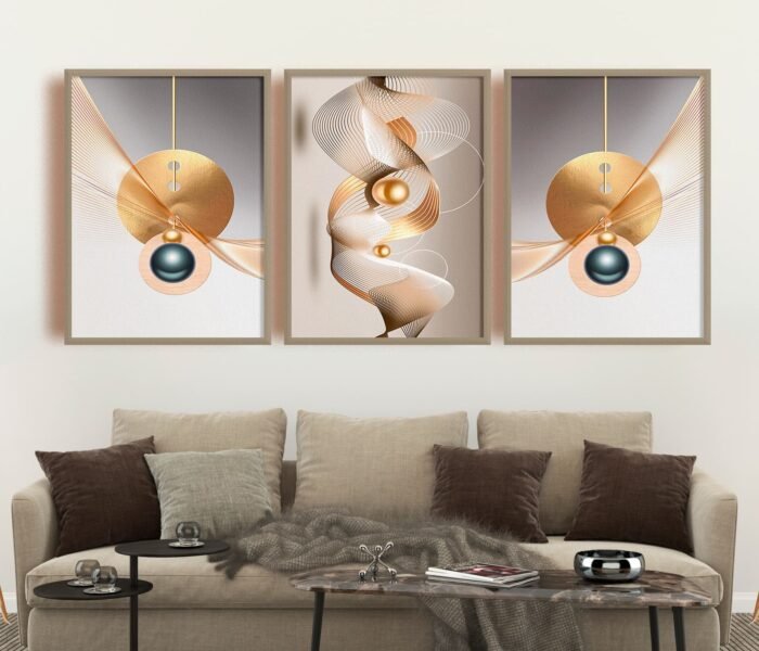 CONJUNTO DOURADO DECOR