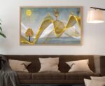 QUADRO EM BELA ARTE MODERNA ILUSTRAÇÃO DECOR - Imagem 3