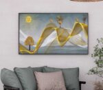 QUADRO EM BELA ARTE MODERNA ILUSTRAÇÃO DECOR - Imagem 2