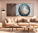 QUADRO ARTE DECOR GEOMETRICO MODERNO
