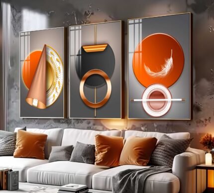 CONJUNTO ILUSTRAÇÃO ARTE LUXO DECOR