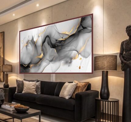 QUADRO EM ARTE ABSTRATA EM PINTURA MODERNA