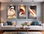 CONJUNTO GEOMETRICO MODERNO DECOR - Imagem 4