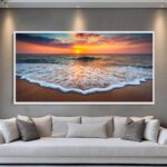 QUADRO EM BELA  PAISAGEM SOBRE O MAR