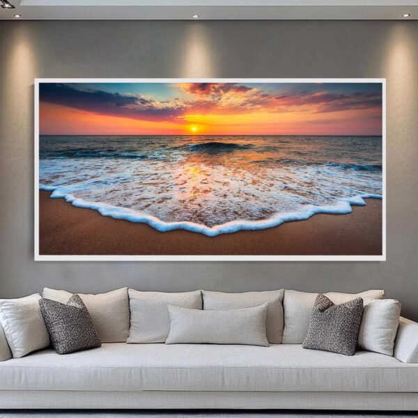 QUADRO EM BELA PAISAGEM SOBRE O MAR