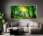 QUADRO EM PAISAGEM DE LINDA FLORESTA