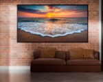 QUADRO EM BELA  PAISAGEM SOBRE O MAR - Imagem 5