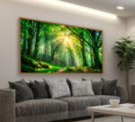 QUADRO EM PAISAGEM DE LINDA FLORESTA - Imagem 3
