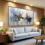 QUADRO EM CLASSICA PINTURA ABSTRATA