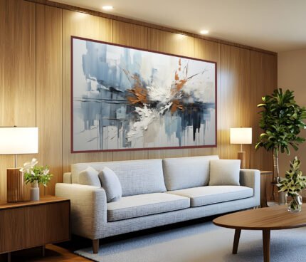QUADRO EM CLASSICA PINTURA ABSTRATA