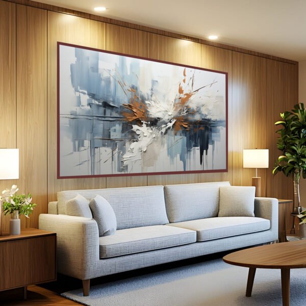 QUADRO EM CLASSICA PINTURA ABSTRATA