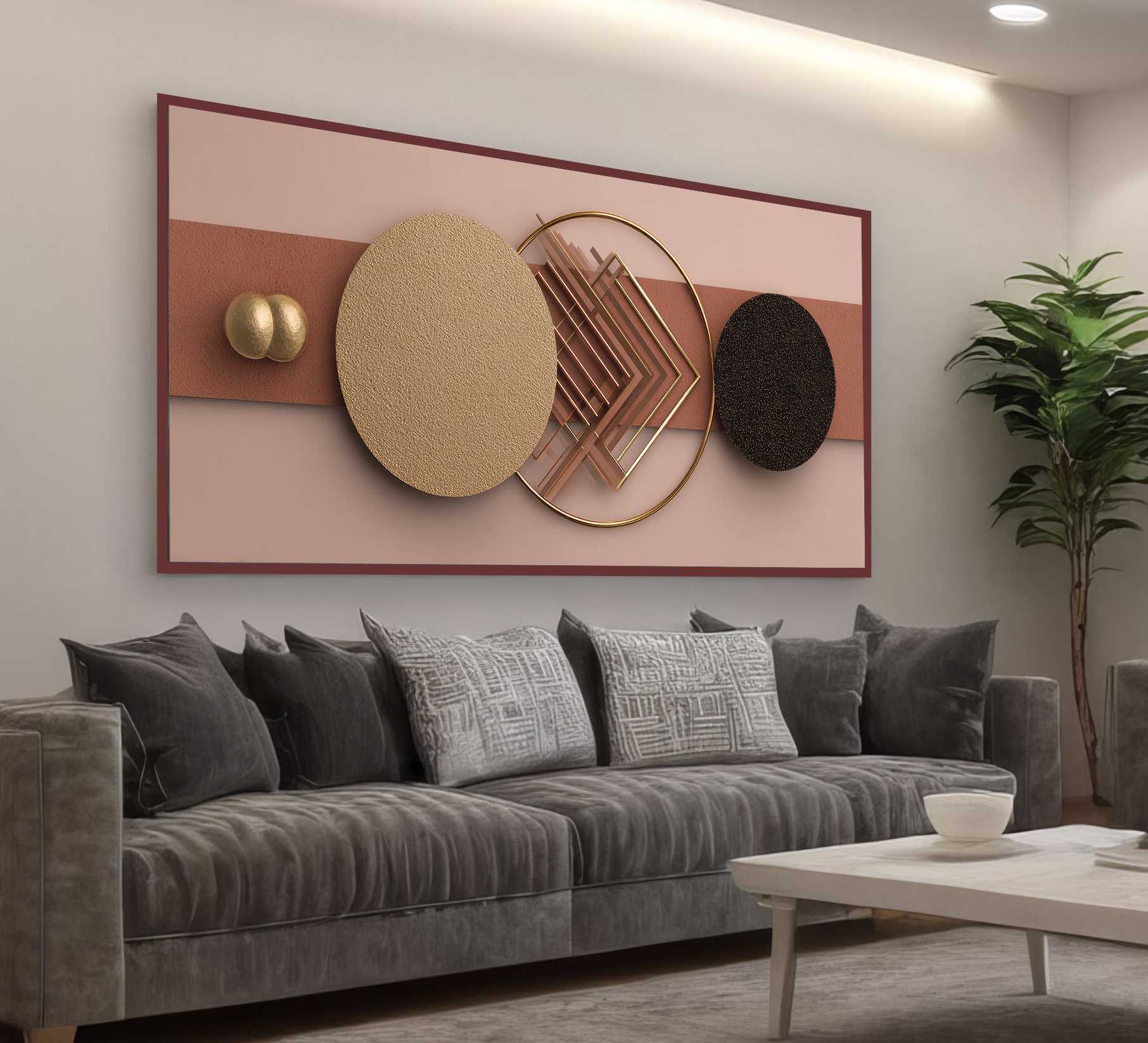 QUADRO EM ILUSTRAÇÃO ARTE MODERNA DECOR