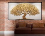 QUADRO COM BELA ARVORE EM ARTE MODERNA - Imagem 5