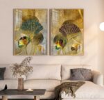 KIT ARTE FLORAL DOURADOS DECOR - Imagem 5
