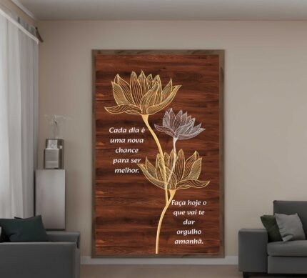 QUADRO BELA ARTE COM FRASE DE MOTIVAÇÃO